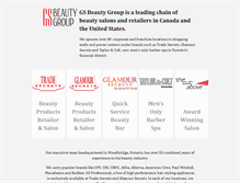 Tablet Screenshot of gsbeautygroup.com